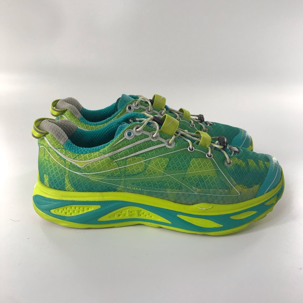 Hoka One One Huaka Women’s Neon Green Running Shoe
